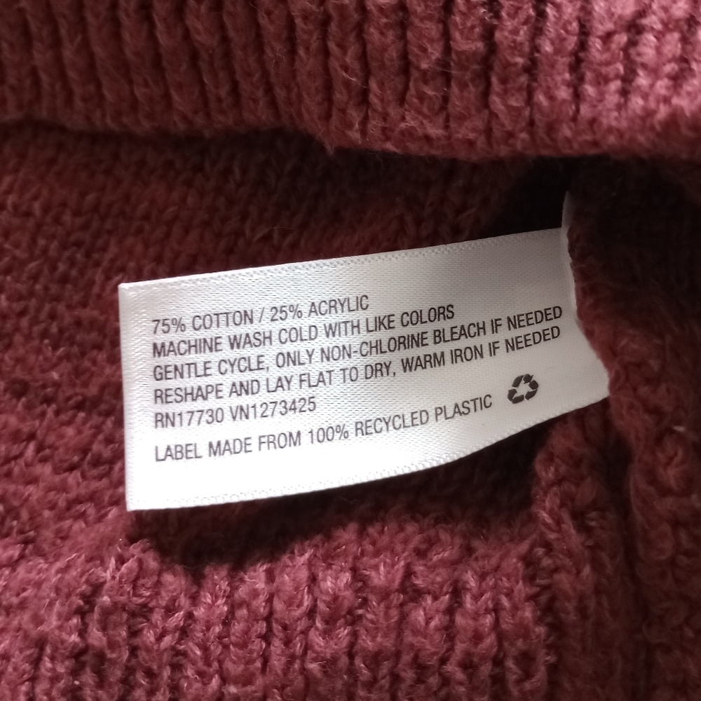 Mossimo▪️Maroon Scoop Neck Sweater - Picture 5 of 5